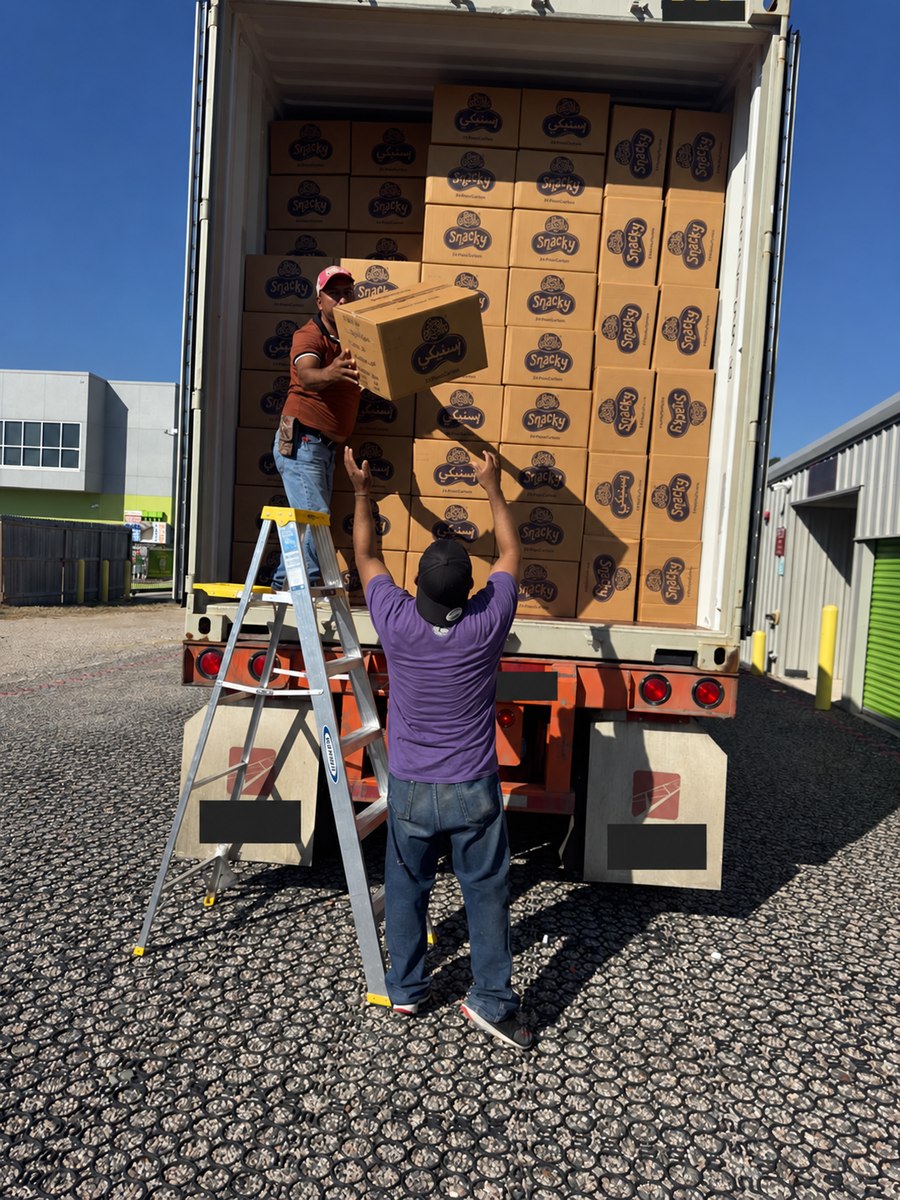 Unloading new arrivals